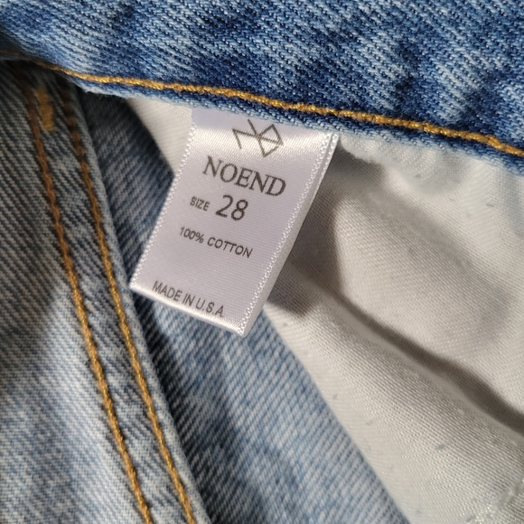 Noend Denim High-Rise Distressed Cropped Women's Jeans - Picture 6 of 8